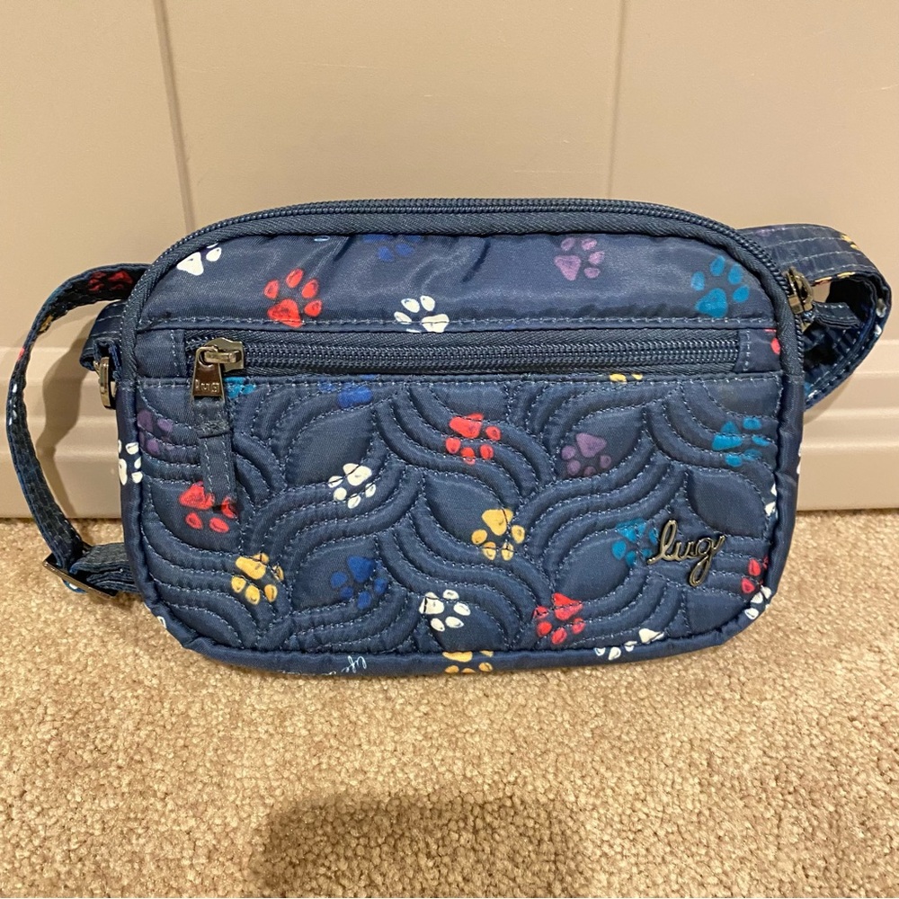 Lug Super Coupe Crossbody Bag. NWOT. Paws Navy